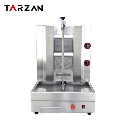 Ikki o'choqli shawarma mashinasi